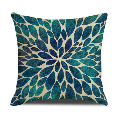 Home Fashion Simple Ocean Wave Digital Printed Pillowcase