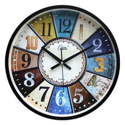 Mediterranean Retro American Living Room Decoration Home Wall Clock