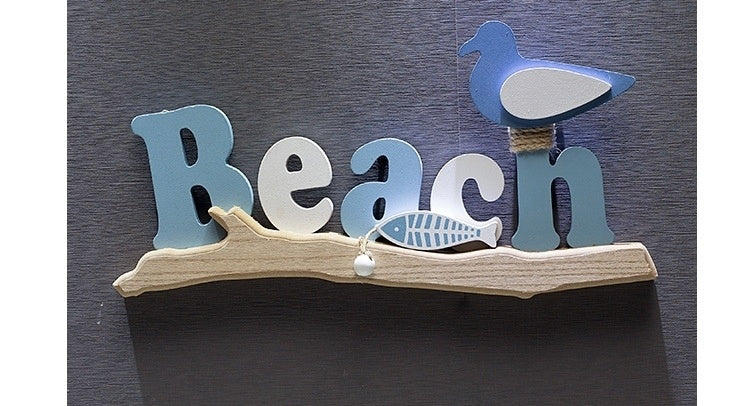 Mediterranean Creative Rest Beach Card Ornaments Dual-use