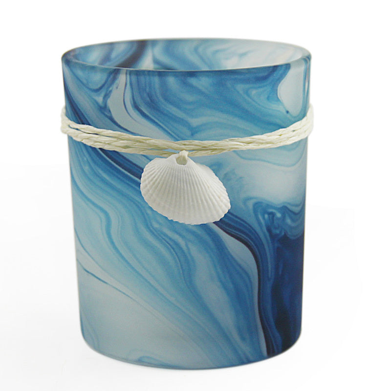 Mediterranean style: shell glass mosaic candlestick