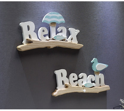 Mediterranean Creative Rest Beach Card Ornaments Dual-use