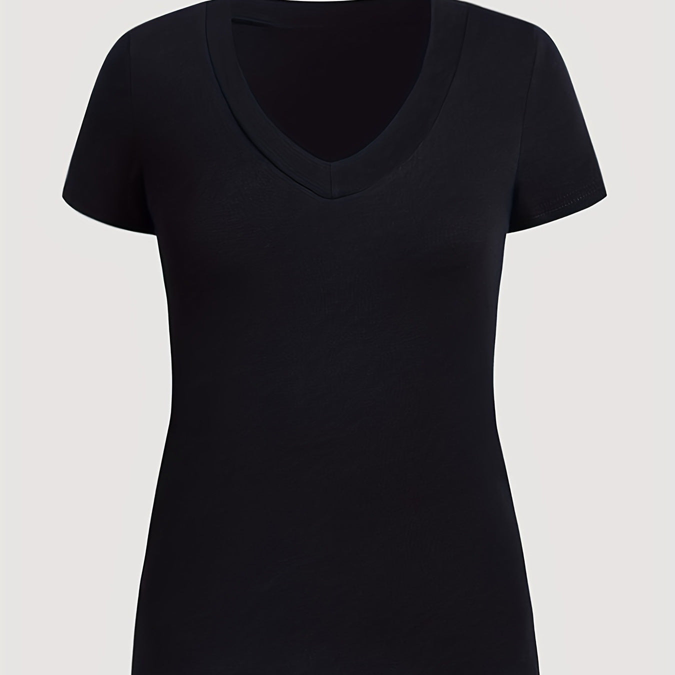 Women's V-neck Slim-fit Top T-Shirt