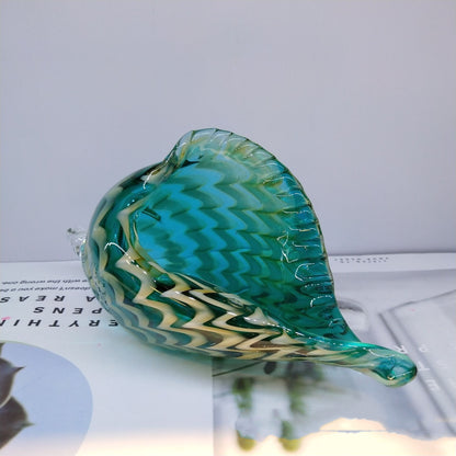 Creative Glass Conch Decoration Creative Fruit Plate Ashtray