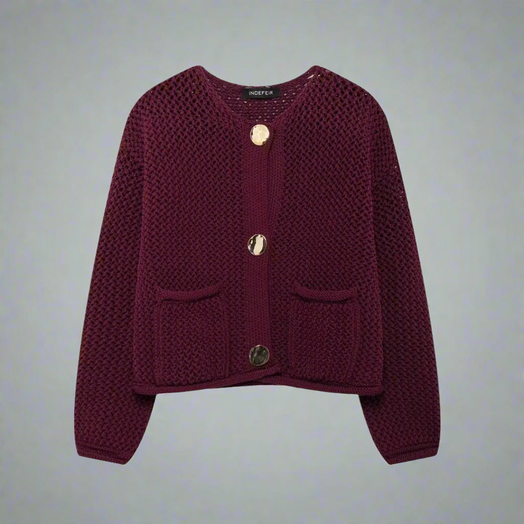 Vintage Wine Red Sweater