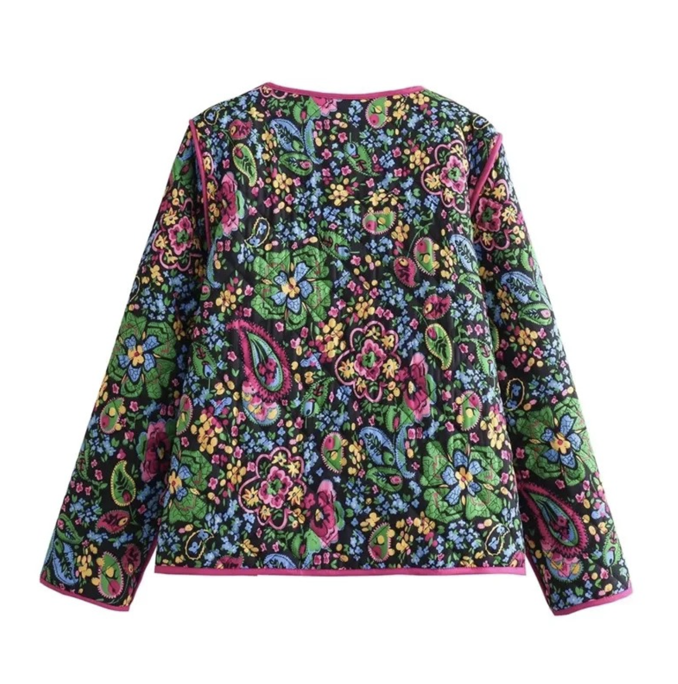 Retro Floral Puffer Jackets