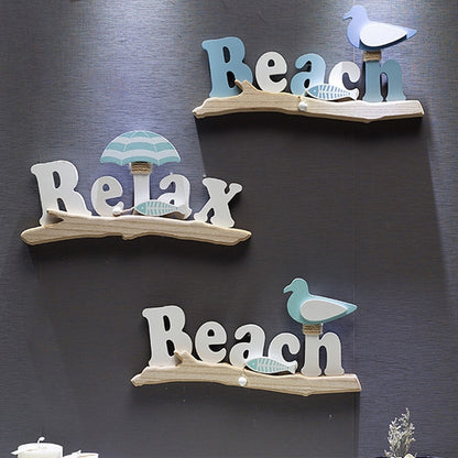 Mediterranean Creative Rest Beach Card Ornaments Dual-use