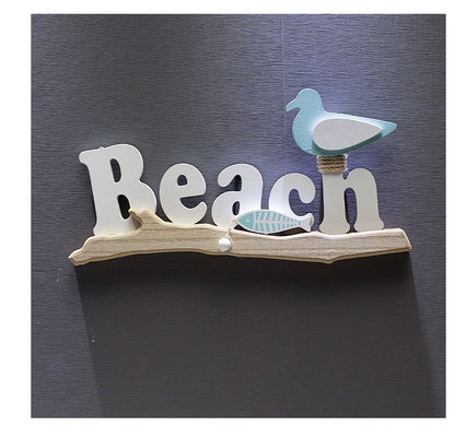 Mediterranean Creative Rest Beach Card Ornaments Dual-use