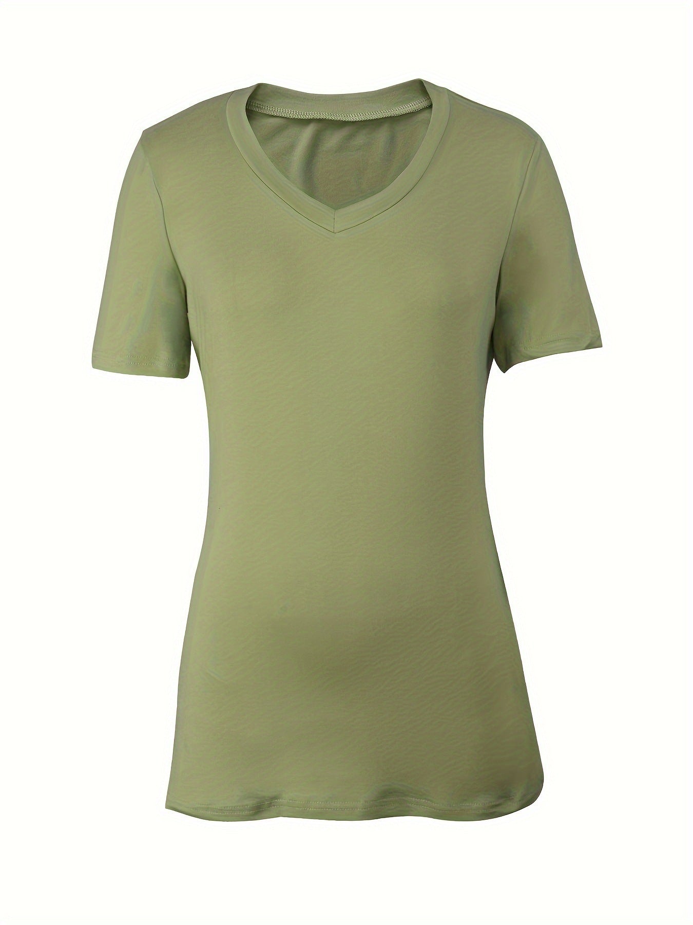 Women's V-neck Slim-fit Top T-Shirt